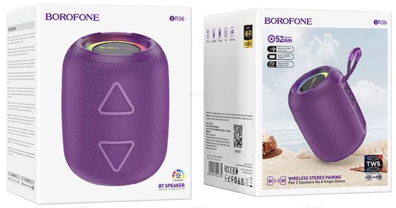 Bluetooth колонка Borofone BR36 фиолетовая