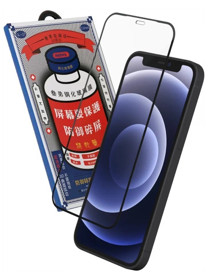 Защитное стекло для i-Phone 14 Pro Max 6.7" Remax GL-27 3D чёрное
