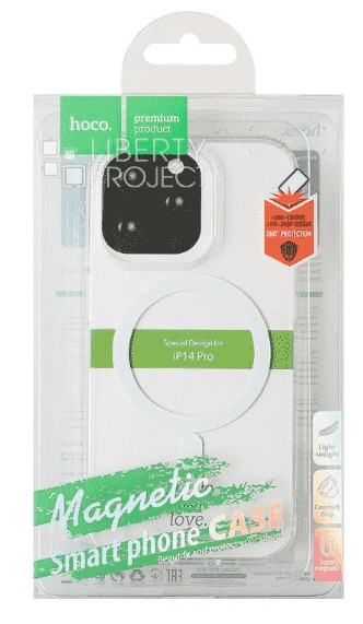 Накладка для i-Phone 14 Pro 6.1" Hoco Magnetic case силикон прозрачный