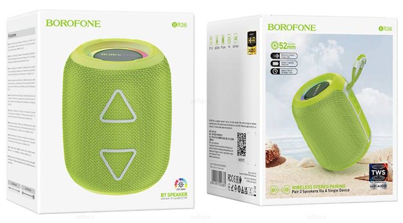 Bluetooth колонка Borofone BR36 зеленая