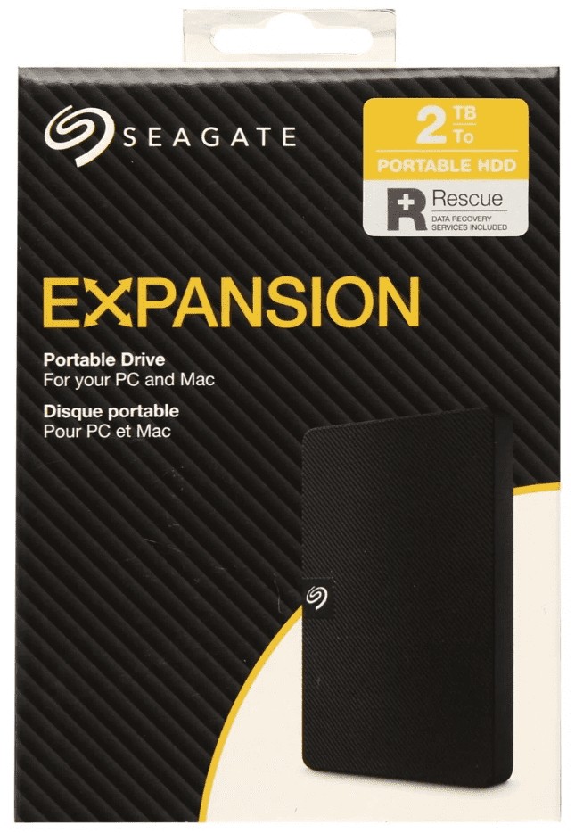 Внешний жесткий диск 2TB Seagate Expansion Portable (STKM2000400) черный