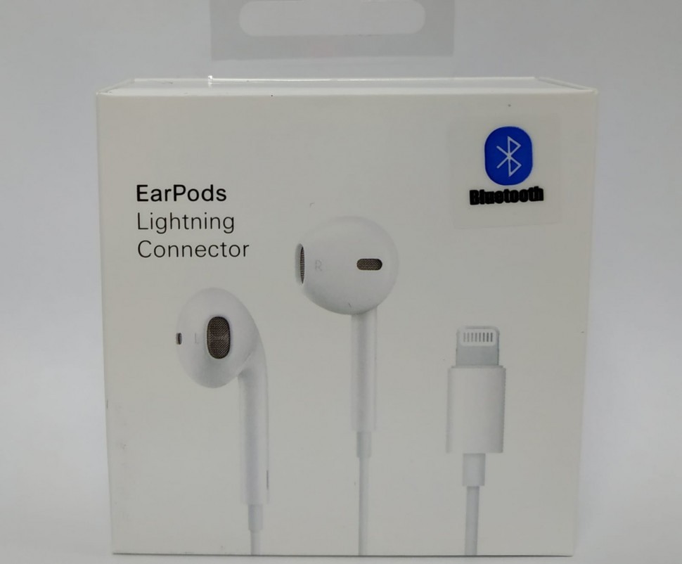 Наушники гарнитура для i-Phone 7 Earpods Bluetooth в коробке (без лого)
