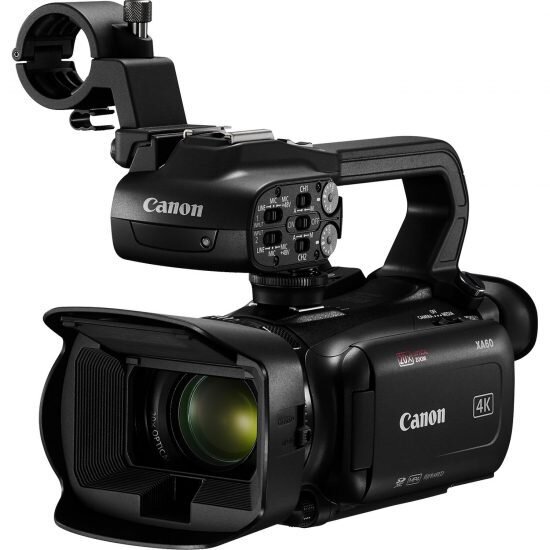 Canon XA 60 4K with handle grip