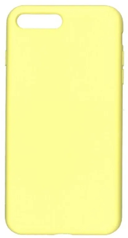 Чехол-накладка  i-Phone 7 Plus/8 Plus Silicone icase  №51 бледно-желтая
