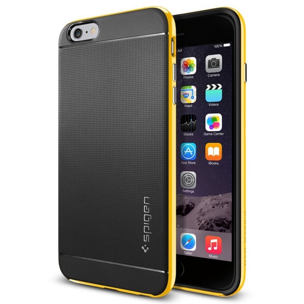Чехол Spigen для i-Phone 6 Plus " Neo Hybrid Series SGP11067 желтый