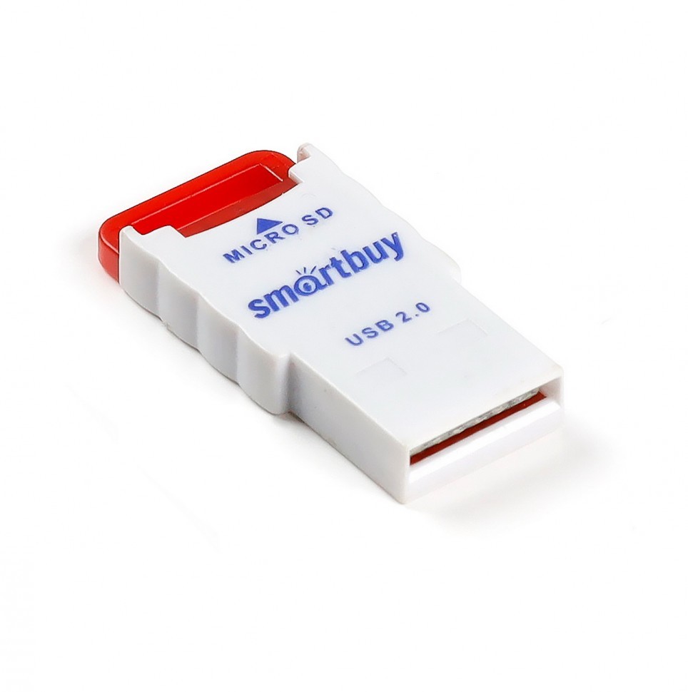 Картридер Smartbuy 707 USB - microSD (SBR-707-R) красный