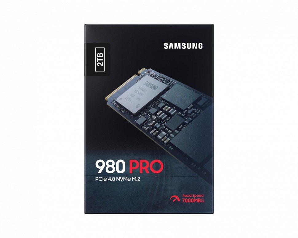 M.2 SSD Samsung 980 Pro 2TB NVMe PCIe4.0 7000MB/s (MZ-V8P2TO)