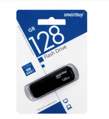 3.1 USB флеш накопитель Smartbuy 128GB CLUE Black (SB128GBCLU-K3)