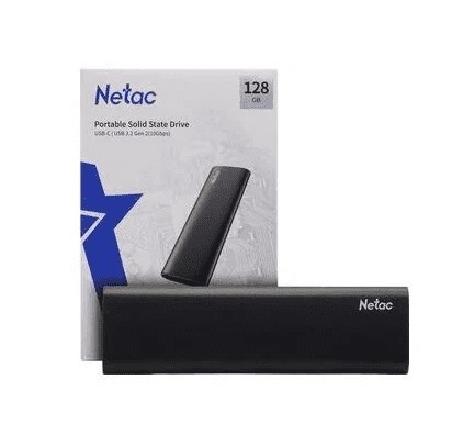 Твердотельный накопитель Netac External Z Slim 128Gb NT01ZSLIM-128G-32BK черный