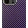 Накладка MagSafe для i-Phone 14 Pro Max K-Doo Mag Kevlar пластик фиолетовая