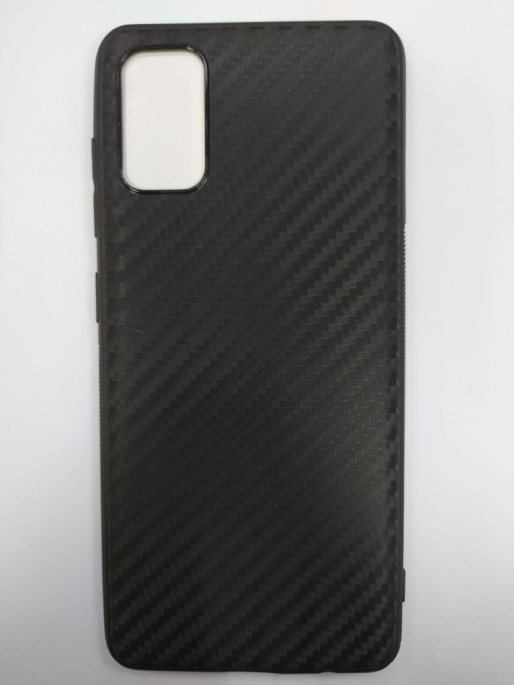 Накладка для Samsung Galaxy S20FE силикон карбон