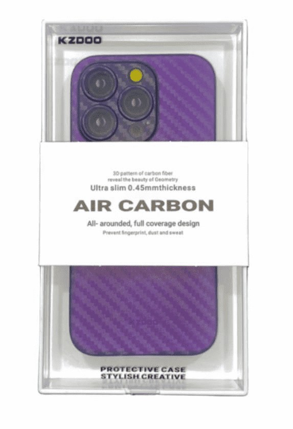 Накладка для i-Phone 14 Pro 6.1" K-Doo Air Carbon пластик фиолетовая
