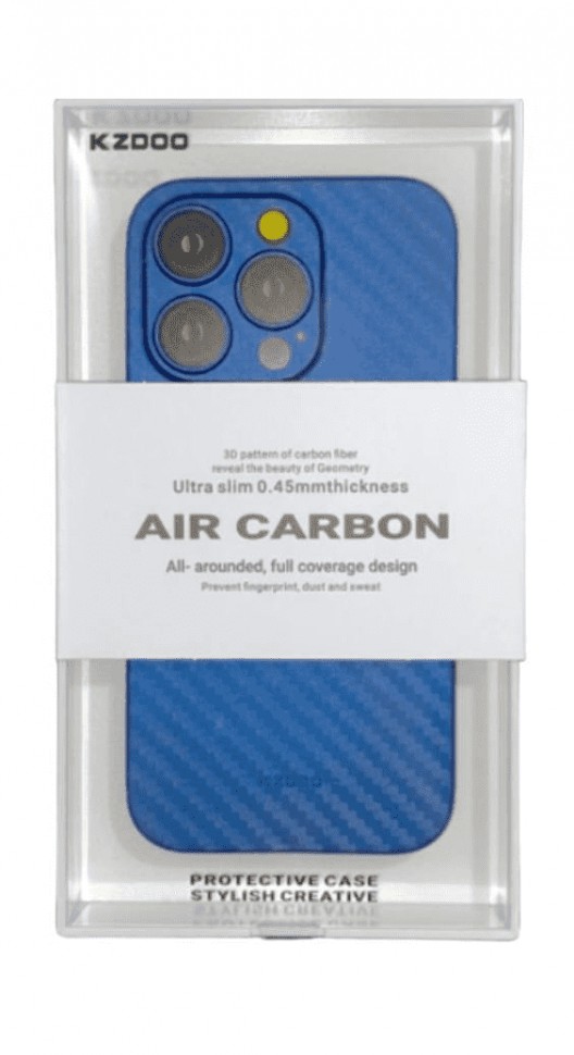 Накладка для i-Phone 14 Pro 6.1" K-Doo Air Carbon пластик синяя