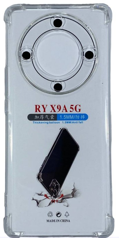 Чехол-накладка силикон 1.5мм Huawei Honor X9A прозрачный противоударный