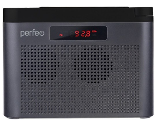 Портативный радиоприемник Perfeo Тайга 6Вт/FM/AUX/USB/MicroSD PF_B4941 серый