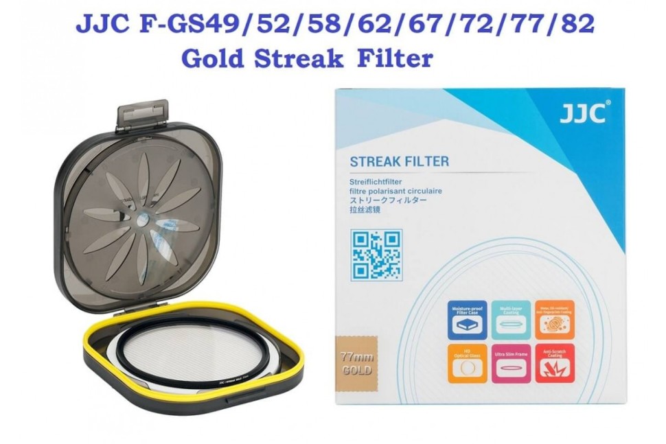 JJC F-GS49 Gold Streak Filter