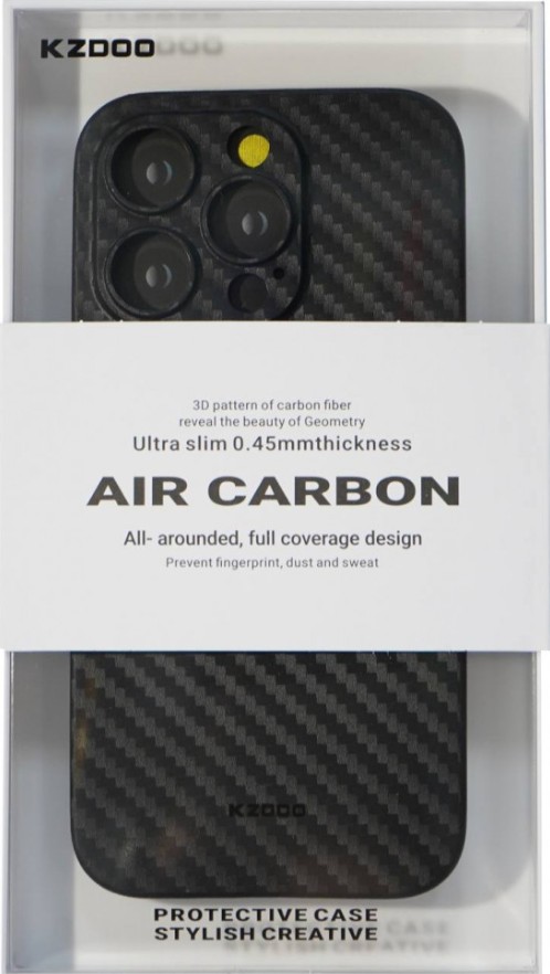 Накладка для i-Phone 14 Pro 6.1" K-Doo Air Carbon пластик чёрная