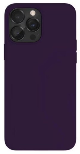 Чехол-накладка  i-Phone 14 Pro Silicone icase  №30-1 темный фиолетовый