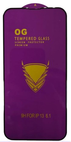 Защитное стекло для i-Phone 13 Mini OG Purple чёрное