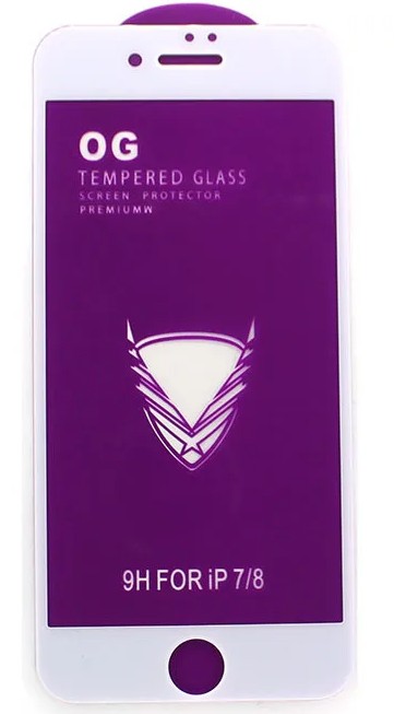 Защитное стекло для i-Phone 7/8 OG Purple белое