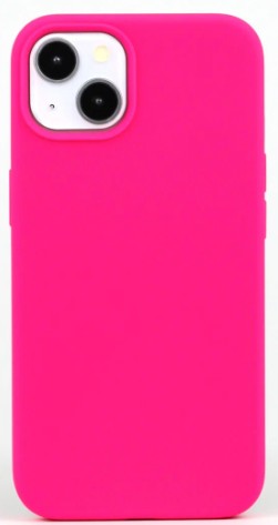 Чехол-накладка  i-Phone 13 Silicone icase  №47 кислотно-розовая