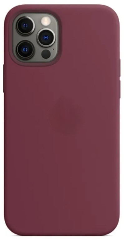 Чехол-накладка  i-Phone 14 Pro Silicone icase  №52 бордовый