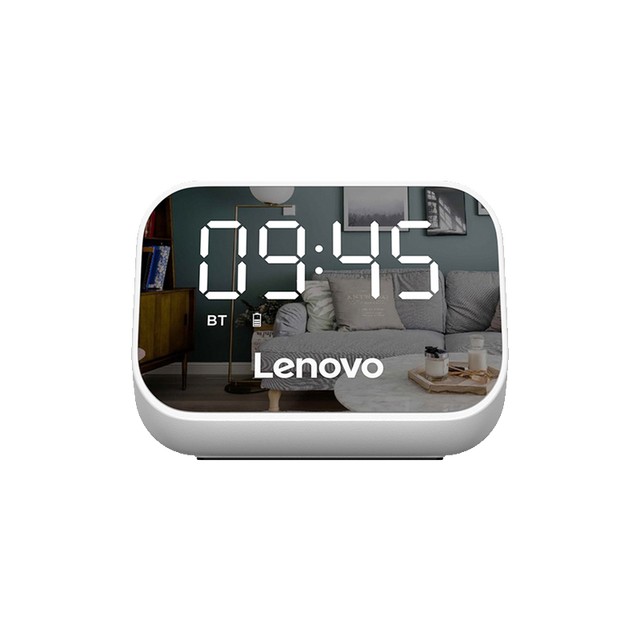 Bluetooth колонка с часами Lenovo TS13 BT5.0/1500mAh/6ч белая