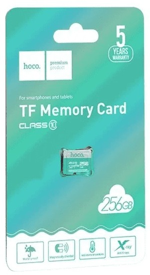 micro SDHC карта памяти Hoco 256GB Сlass 10 UHS-I (без адаптера)