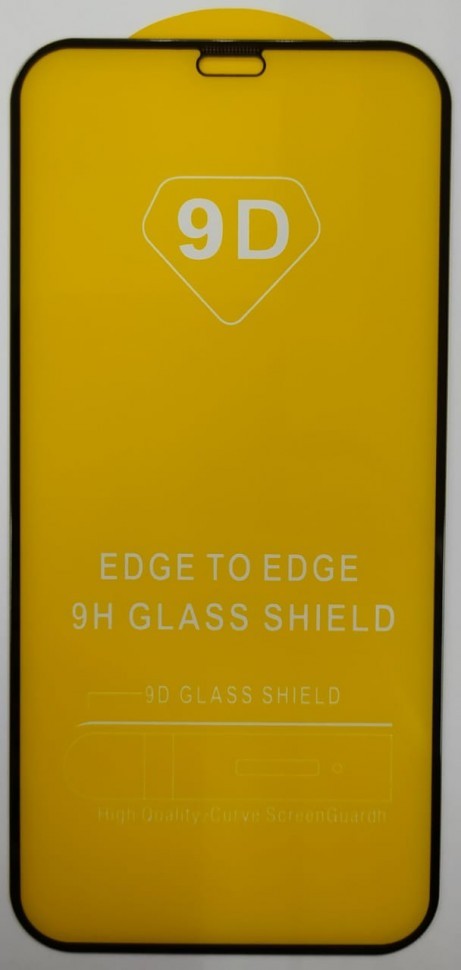 Защитное стекло для i-Phone 12 Mini 5.4" 9D чёрное