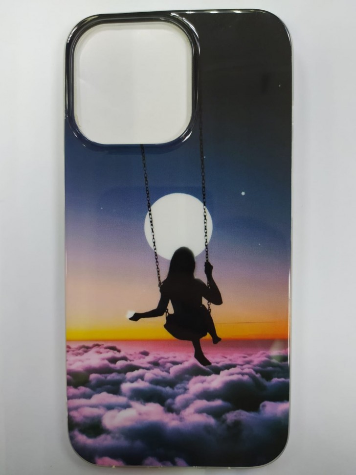 Накладка для i-Phone 13 Pro 6.1" пластик разные рисунки