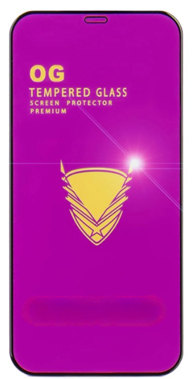Защитное стекло для i-Phone 12 Pro Max 6.7" OG Purple чёрное