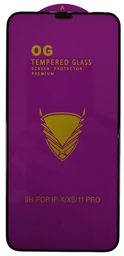 Защитное стекло для i-Phone X/XS/11 Pro 5.8" OG Purple чёрное