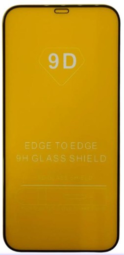 Защитное стекло для i-Phone 12 Pro Max 6.7" 9D чёрное
