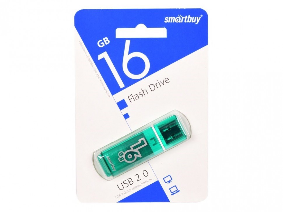 USB флеш накопитель Smartbuy 16GB Glossy Green (SB16GBGS-G)