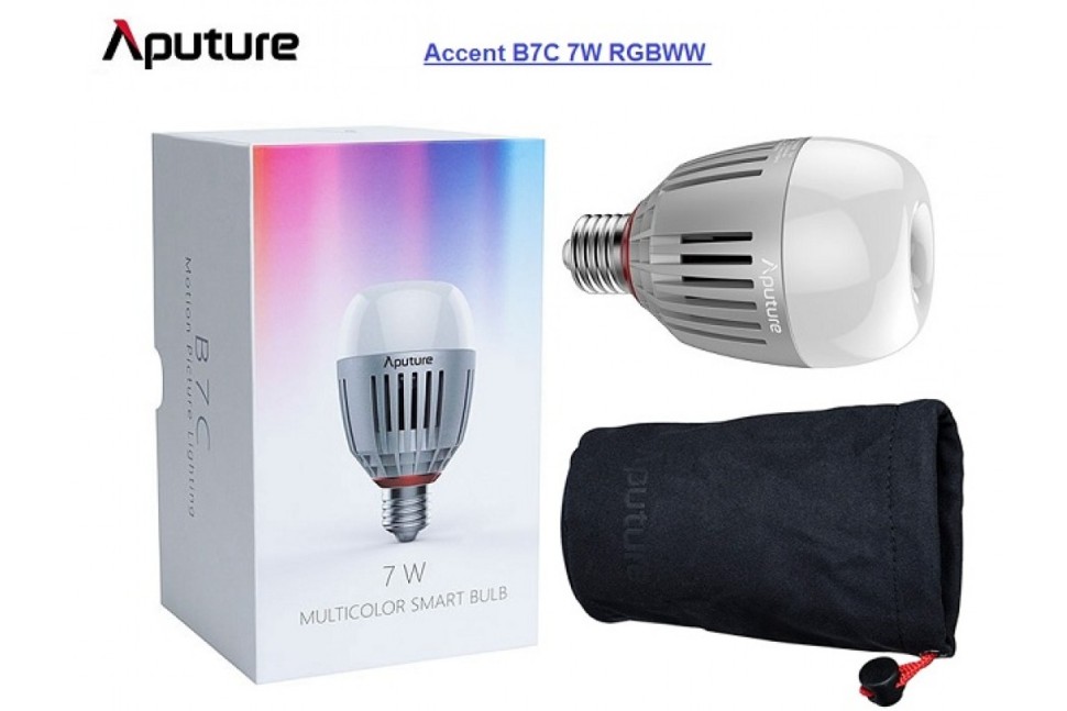 Aputure Amaran Accent B7C 7W RGBWW светодиодный смарт-лампочка