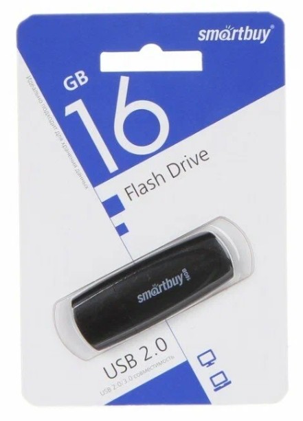 3.0/3.1 USB флеш накопитель Smartbuy 16GB Scout (SB016GB3SCK) черный