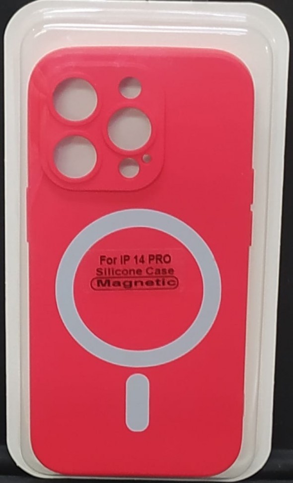 Накладка для i-Phone 14 Pro 6.1" Magsafe силикон красная