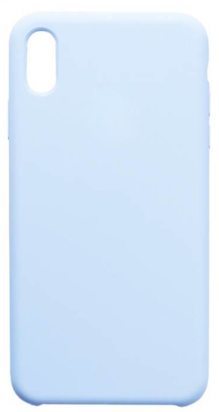 Чехол-накладка  i-Phone X/XS Silicone icase  №43 небесно-голубая