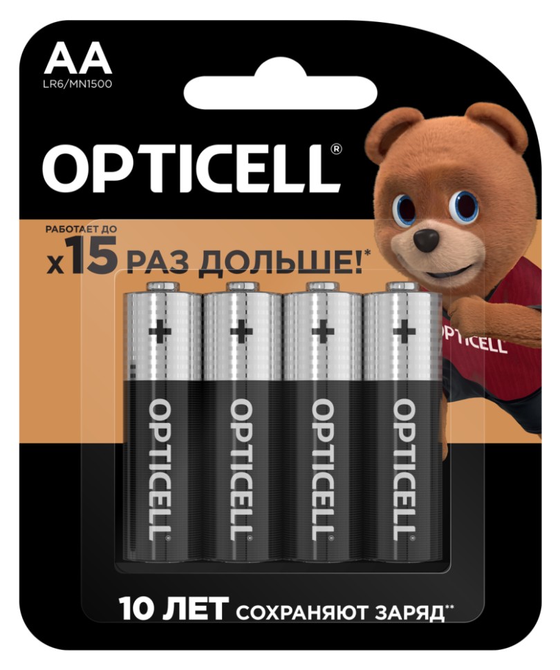 Батарейка щелочная Opticell Basic AA/LR03/BL4