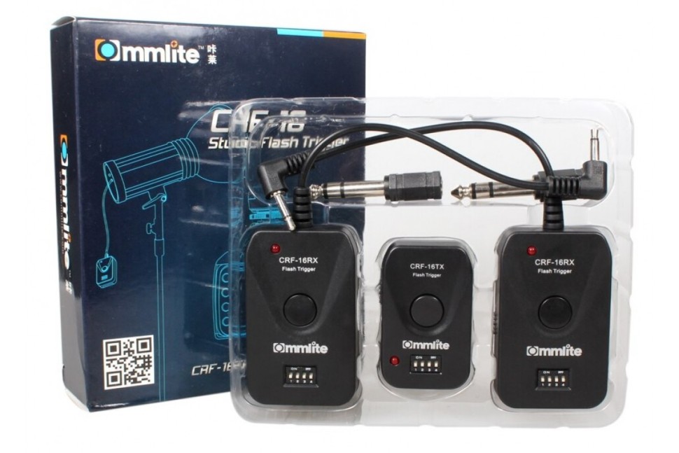 Commlite CRF-16TR2 (433 MHz) Беспроводной 16-канальный радиоприемник набор триггера для вспышки