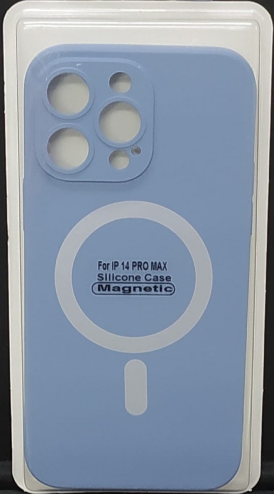 Накладка для i-Phone 14 Pro Max 6.7" Magsafe силикон лаванда