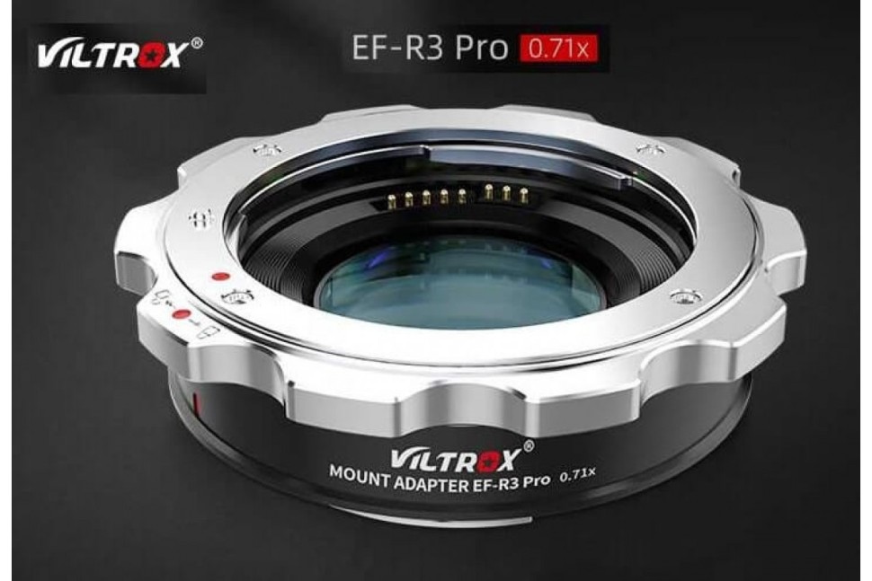 VILTROX EF-R3 Pro 0.71X Booster для EF lens to RF mount body (Совместим с EOS C70/RED KOMODO 6K cinema camera)