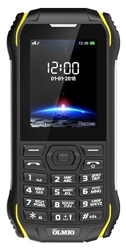 Мобильный телефон Olmio X05 2,4"/1700 mAh/камера 1,3мп/IP68/MicroSD черно-желтый