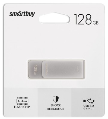 3.0/3.2 USB флеш накопитель Smartbuy Gen.1 128GB M1 Metal Grey (SB128GM1G)