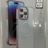 Накладка для i-Phone 15 Pro Max Keephone Aurora Magsafe прозрачный