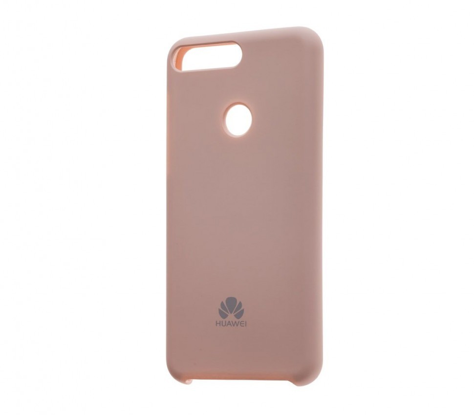 Накладка для Huawei Y6 Prime (2018)/CW 7A Prime/CX8E Silicone cover пудро