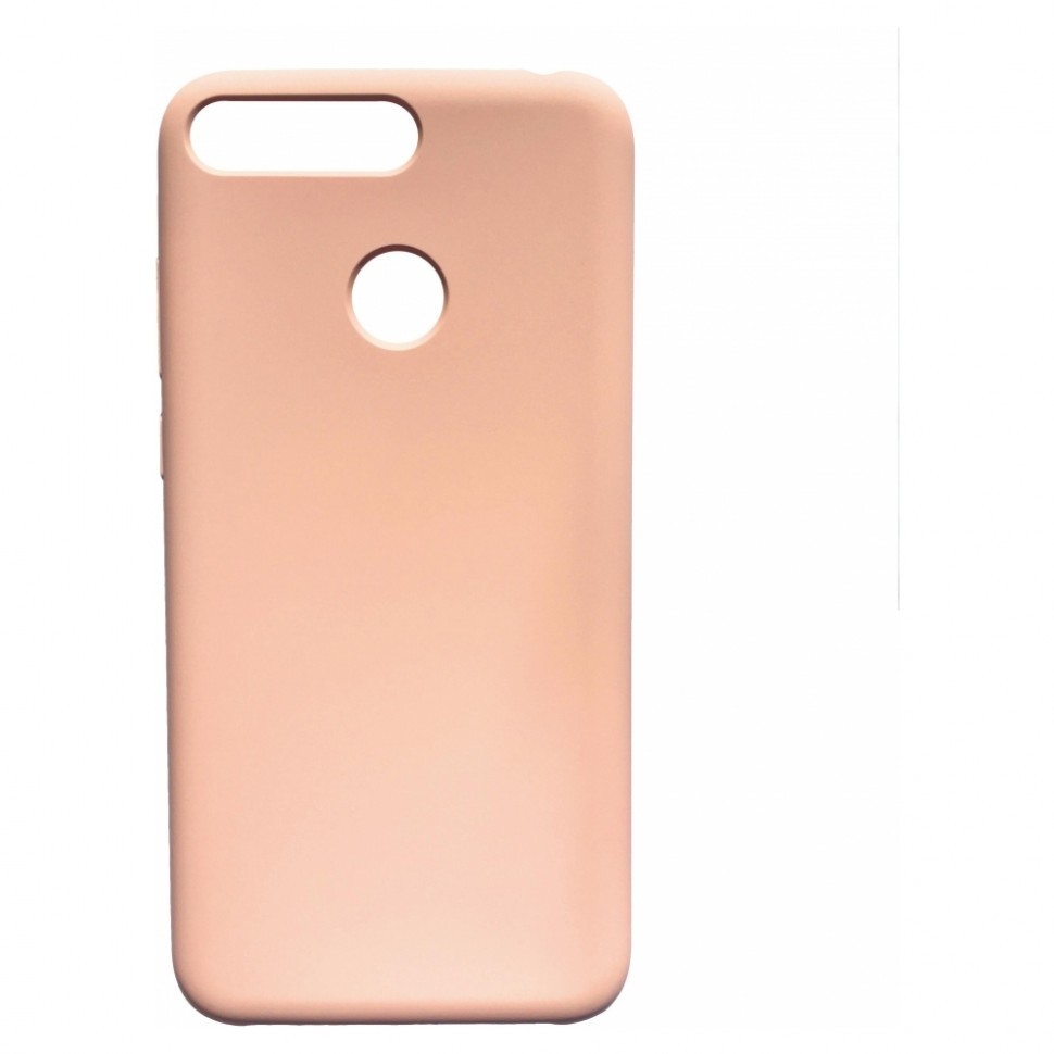 Накладка для Huawei Y6 Prime (2018)/CW 7A Prime/CX8E Silicone cover пудро