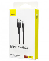 Usb Кабель-зарядка Lightтing Baseus Cafule 1.5A 2м (CALKLF-CG1) черный