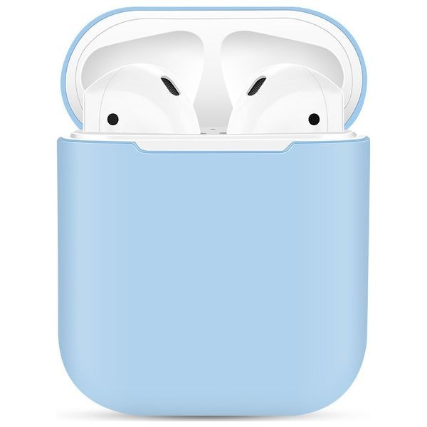 Силиконовый чехол для AirPods лиловый