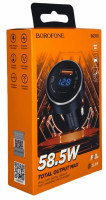 Автомобильное заряд. устр. Borofone BZ03 1USB/1USB-C 22.5W/36W черное